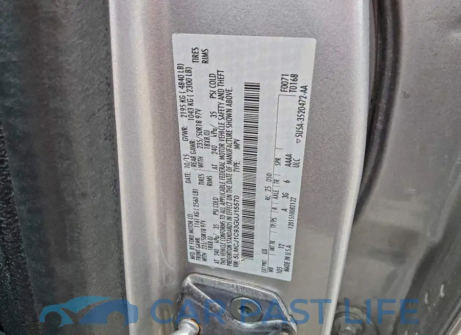5LMCJ1C93GUJ15570# 13