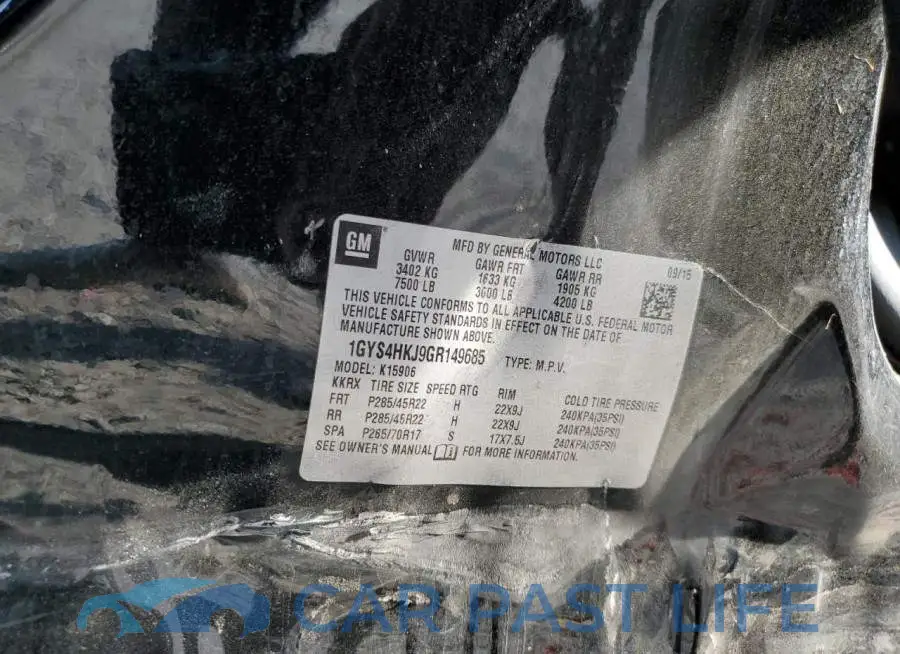 1GYS4HKJ9GR149685# 13