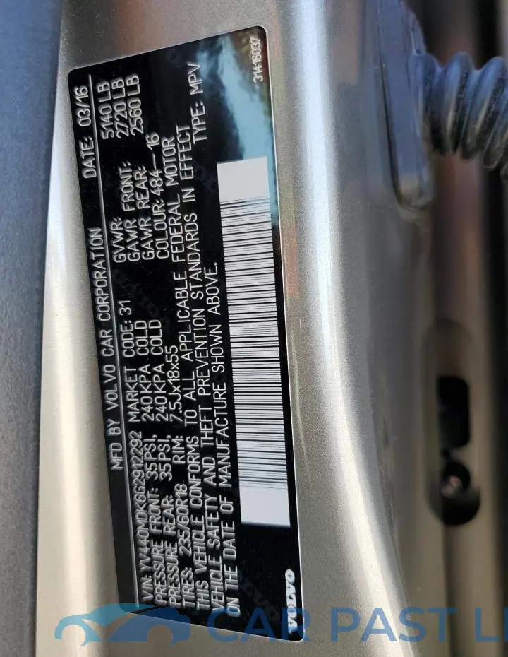 YV440MDK6G2912292# 13