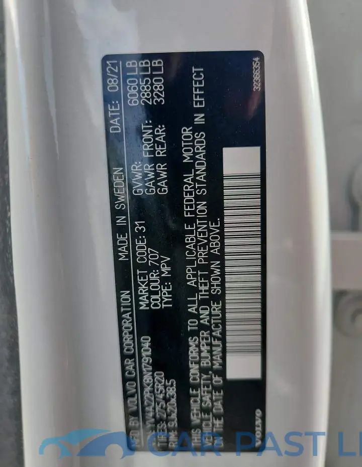 YV4A22PK8N1791040# 13