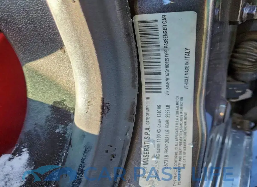 ZAM57RTA2G1182455# 12
