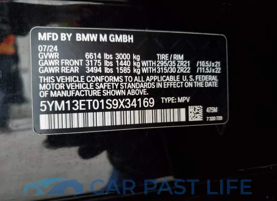 5YM13ET01S9X34169# 13