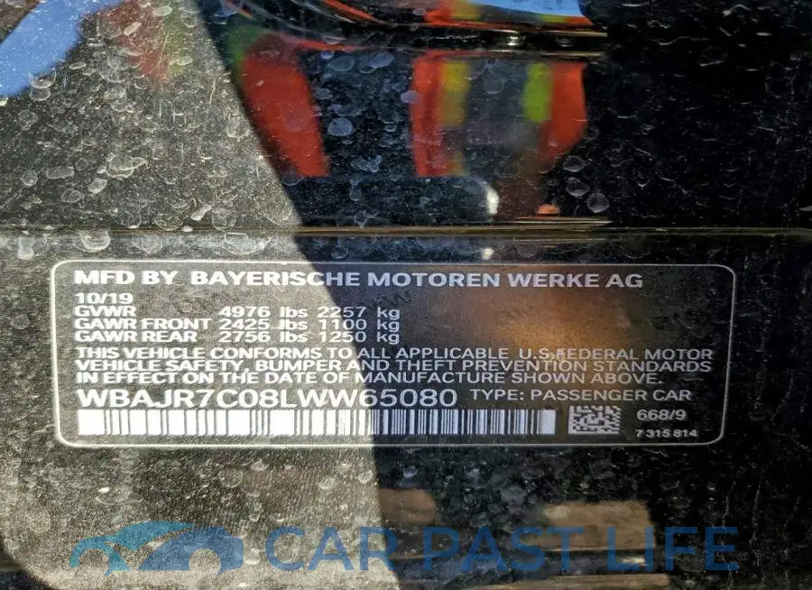 WBAJR7C08LWW65080# 12