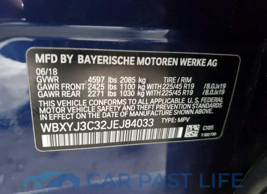 WBXYJ3C32JEJ84033# 12
