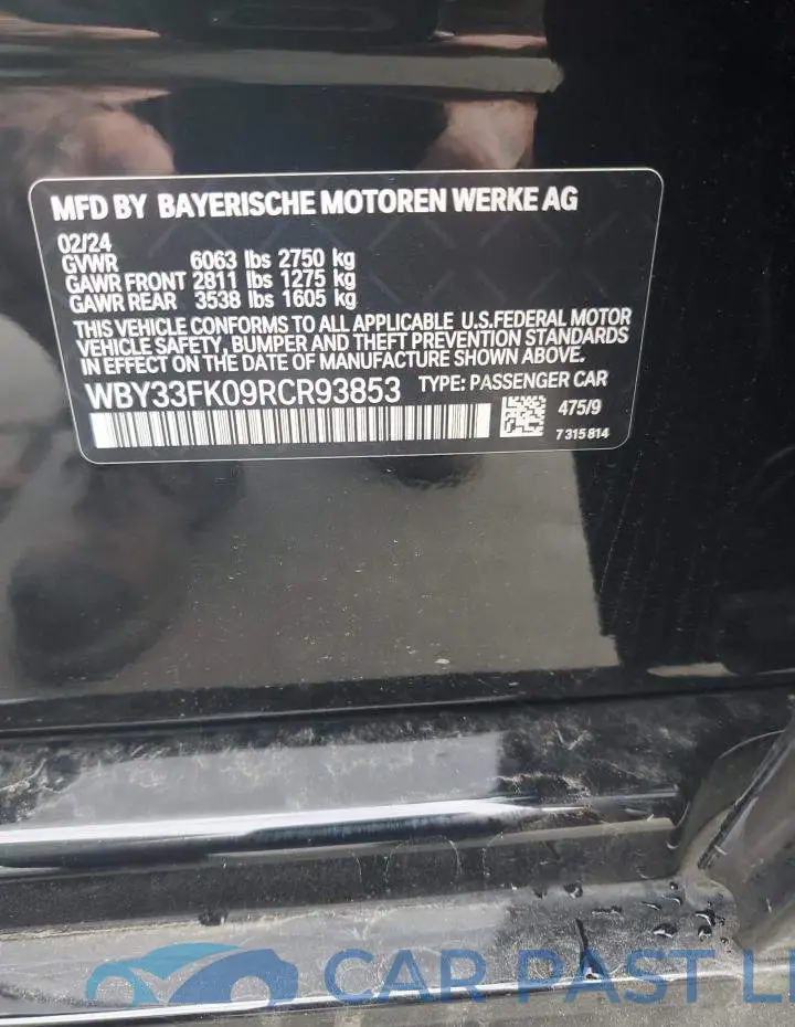 WBY33FK09RCR93853# 12