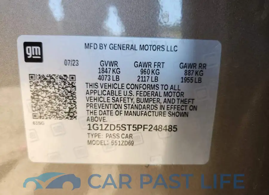 1G1ZD5ST5PF248485# 12