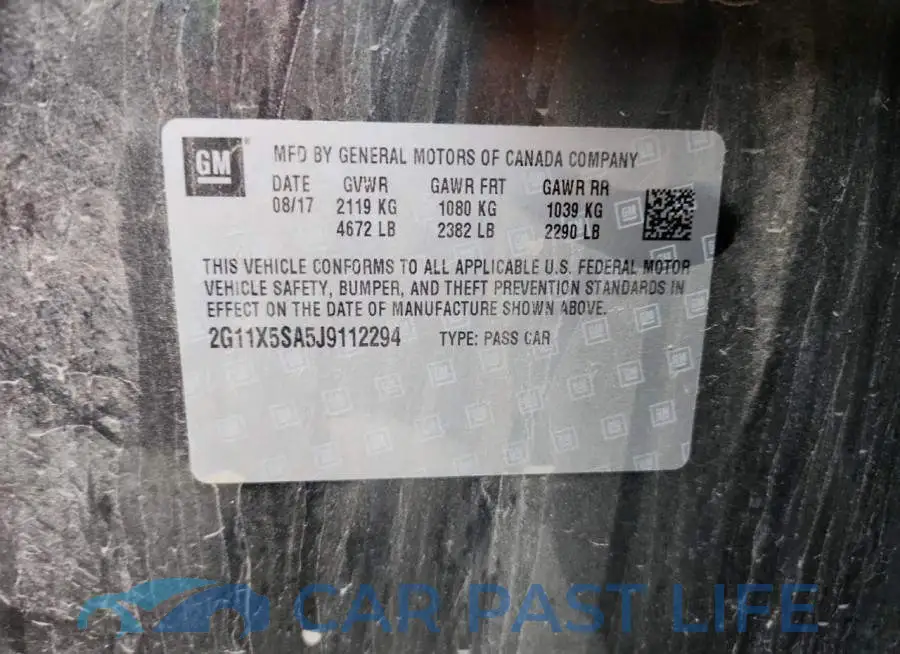 2G11X5SA5J9112294# 12