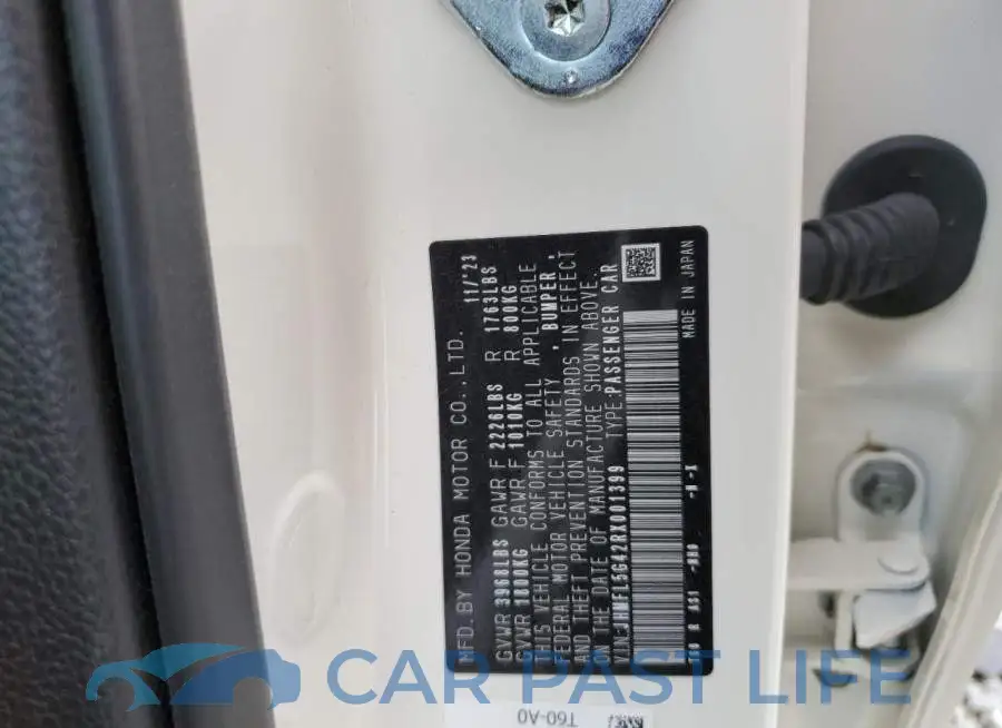 JHMFL5G42RX001399# 12