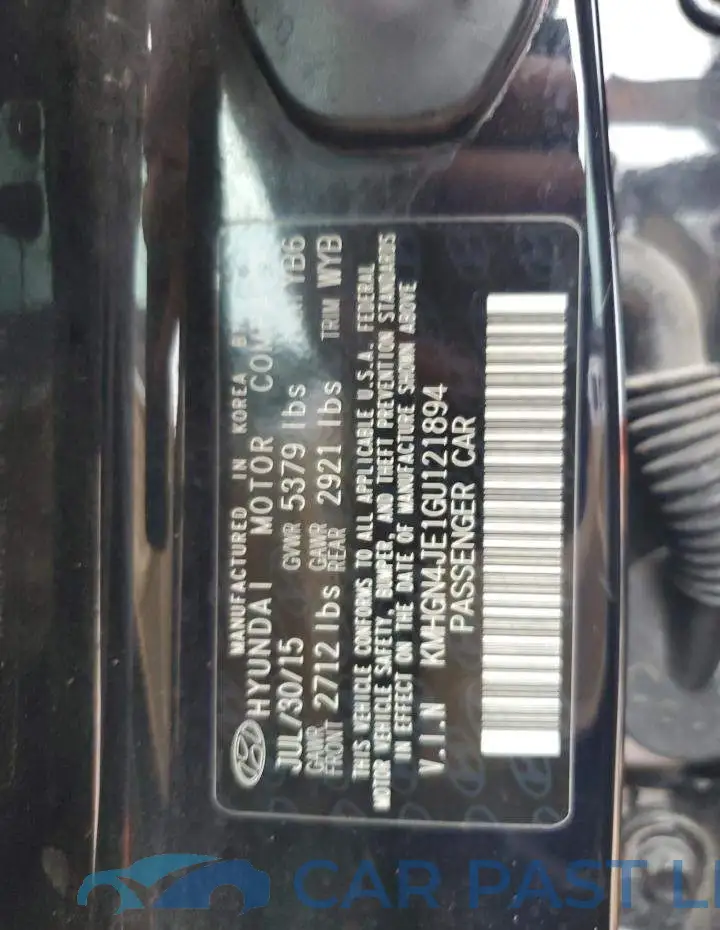 KMHGN4JE1GU121894# 13