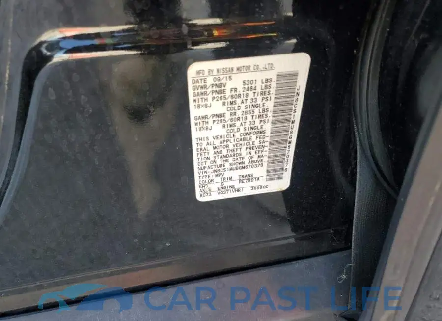 JN8CS1MU8GM670378# 14