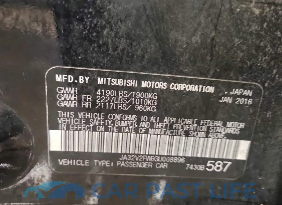 JA32V2FW6GU008896# 12