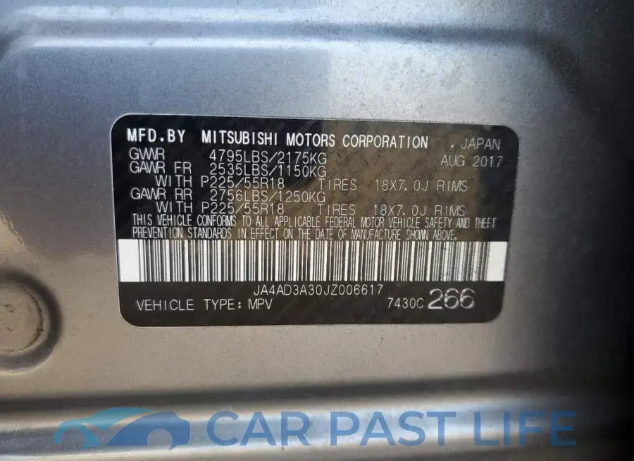 JA4AD3A30JZ006617# 13