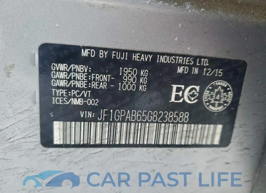 JF1GPAB65G8238588# 13
