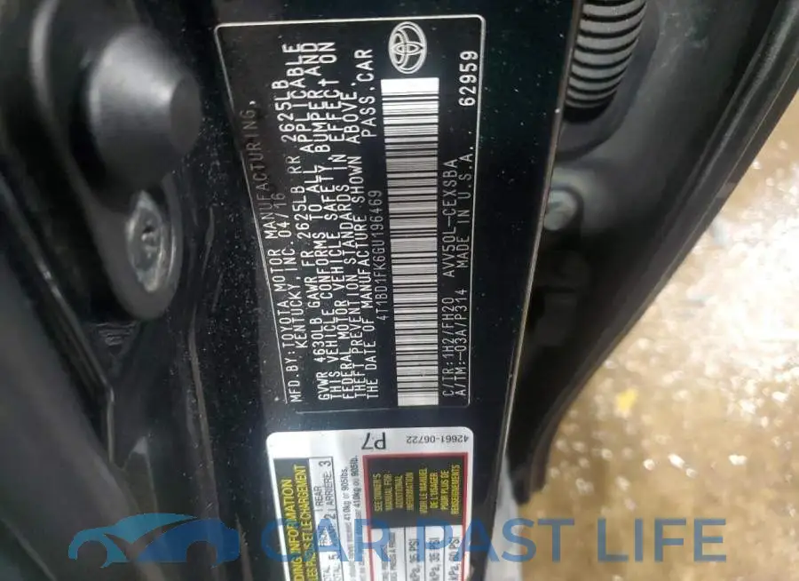 4T1BD1FK6GU196469# 12