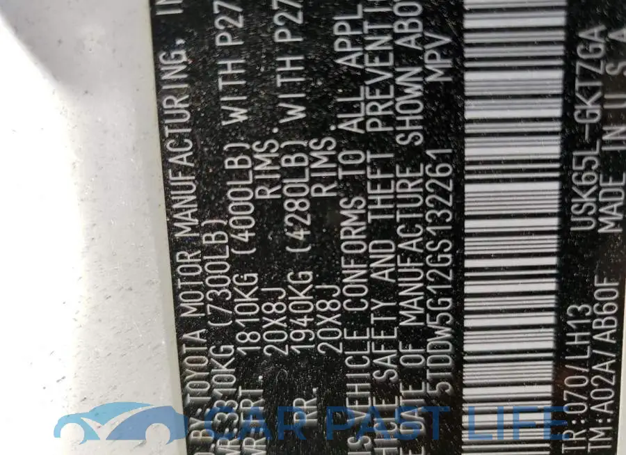 5TDDW5G12GS132261# 13