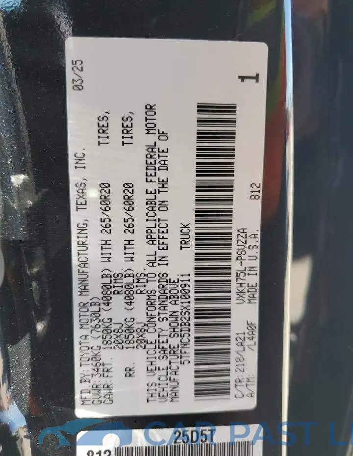 5TFNC5DB2SX100911# 13