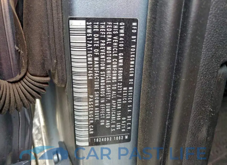 3VW517AT1GM817454# 13