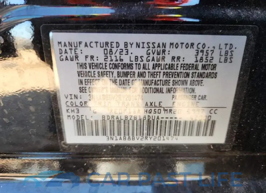 3N1AB8BV2RY201474# 13