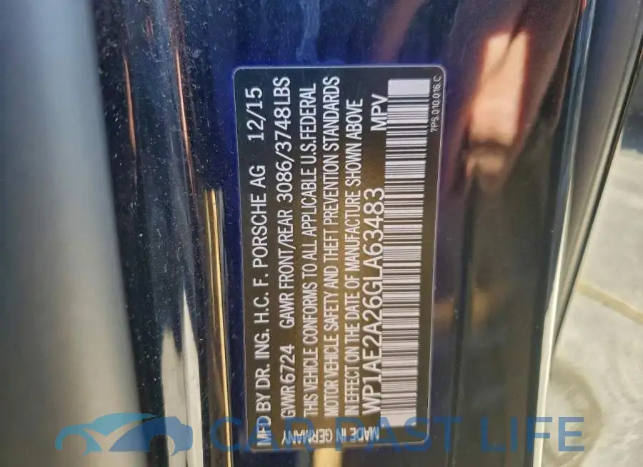 WP1AE2A26GLA63483# 13