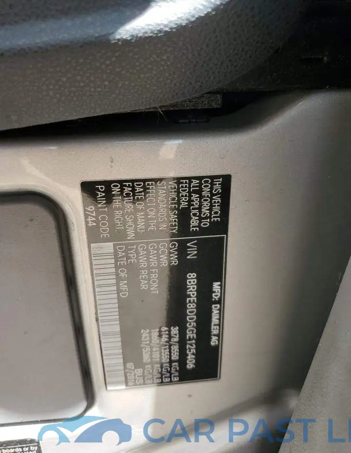 8BRPE8DD5GE125406# 13