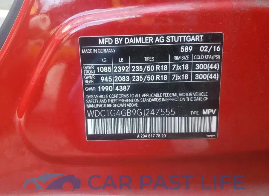 WDCTG4GB9GJ247555# 12