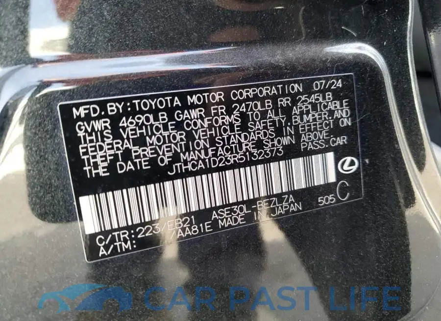 JTHCA1D23R5132373# 13