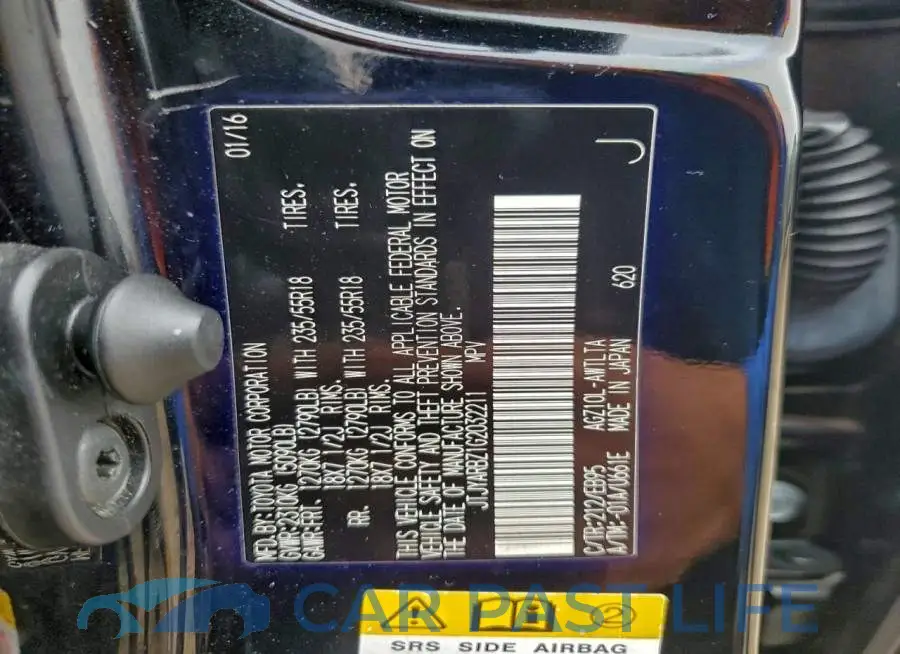 JTJYARBZ1G2032211# 13