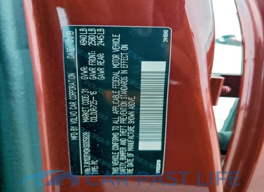 7JR102FM3KG005828# 12