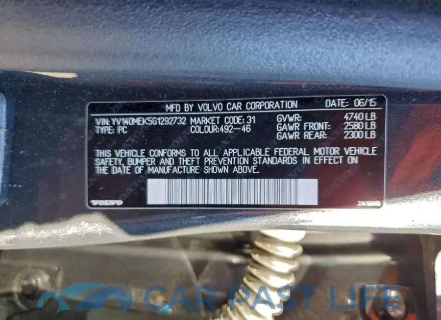 YV140MEK5G1292732# 12