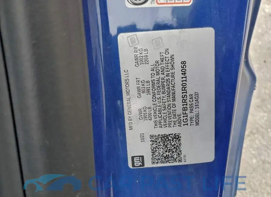1G1FB1RS1R0114058# 12