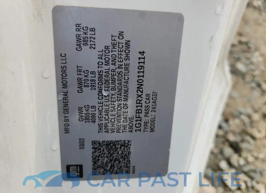 1G1FB1RX2N0119114# 13