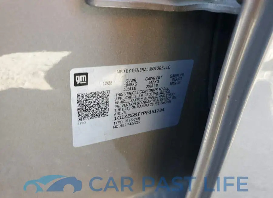 1G1ZB5ST7PF151794# 12
