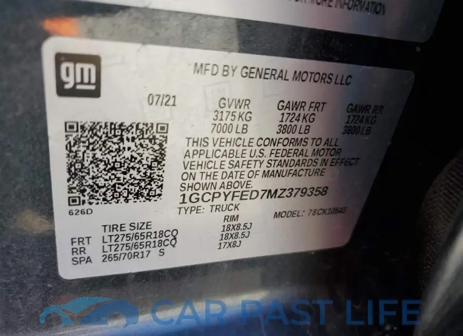 1GCPYFED7MZ379358# 12