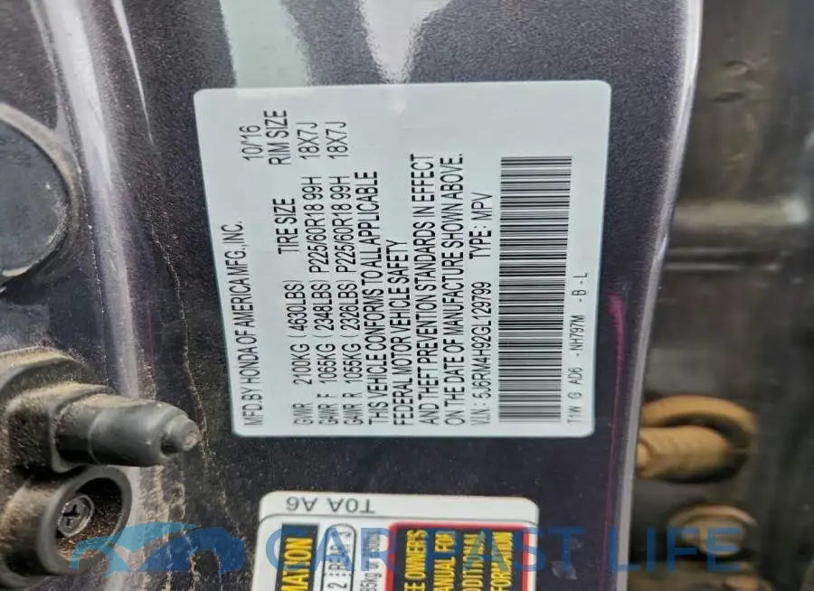 5J6RM4H92GL129799# 14