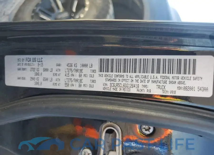 3C6UR5CL6GG126418# 13