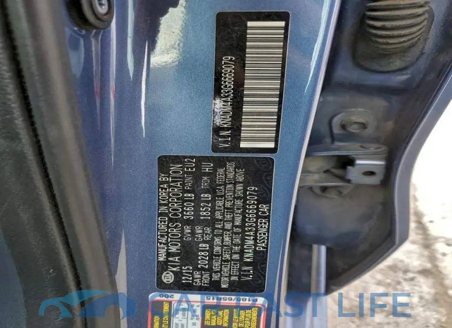 KNADM4A33G6669079# 12