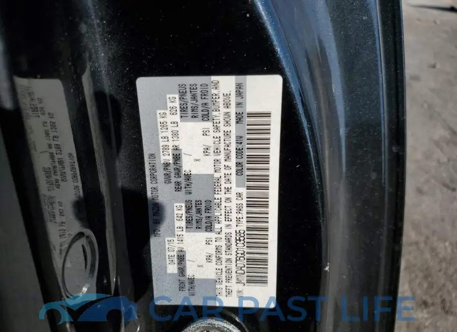 JM1NDAD76G0103585# 12