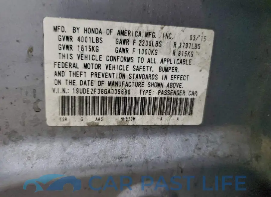 19UDE2F38GA005680# 12