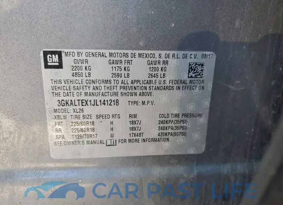 3GKALTEX1JL141218# 12