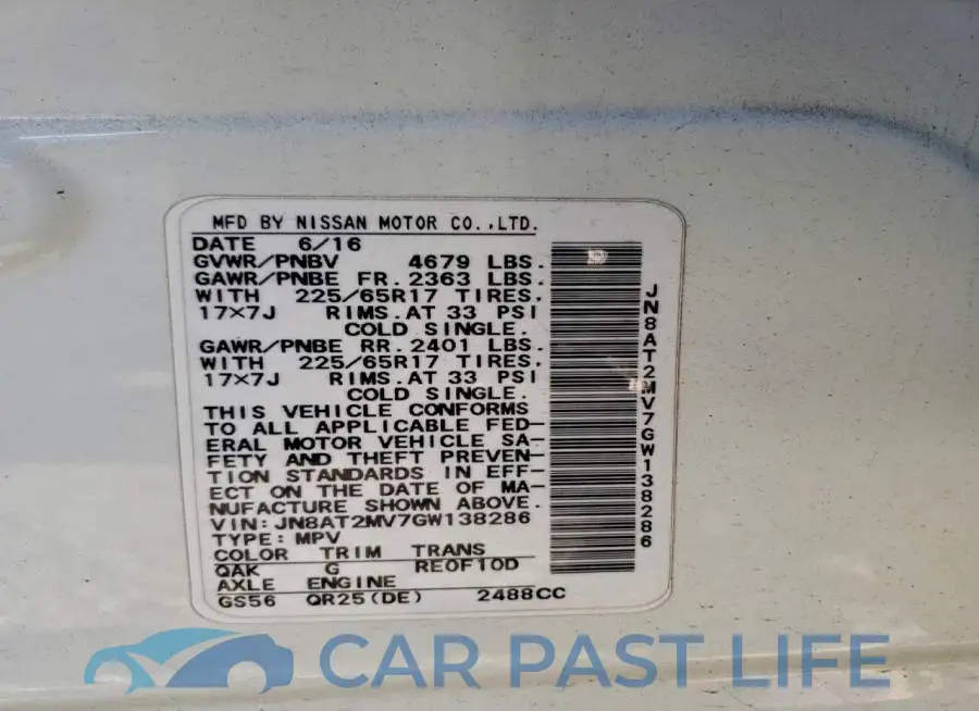 JN8AT2MV7GW138286# 13