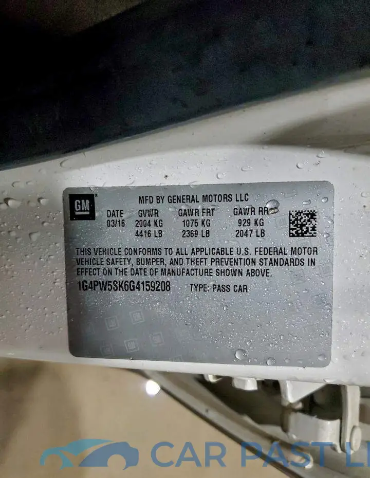 1G4PW5SK6G4159208# 12
