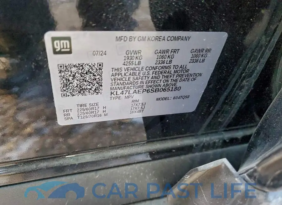 KL47LAEP6SB065180# 12