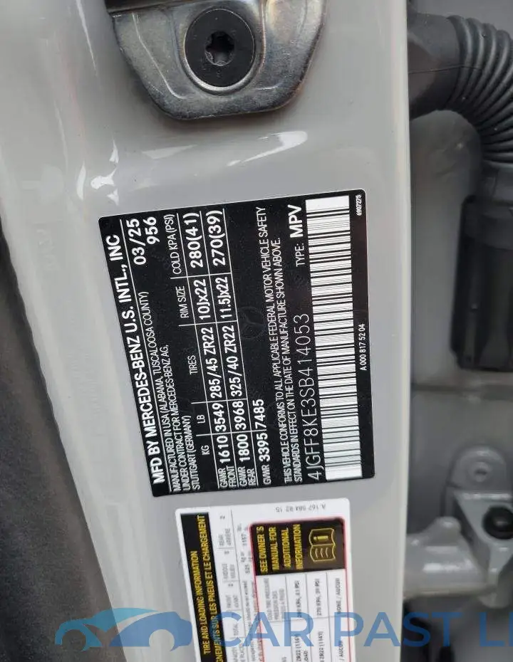 4JGFF8KE3SB414053# 13