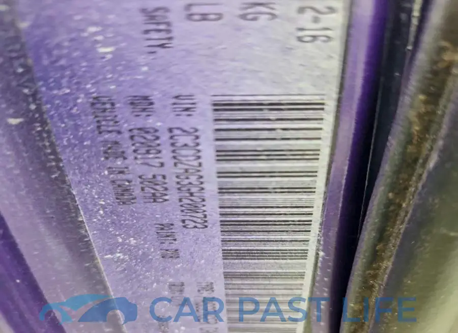 2C3CDZAG3GH200723# 12