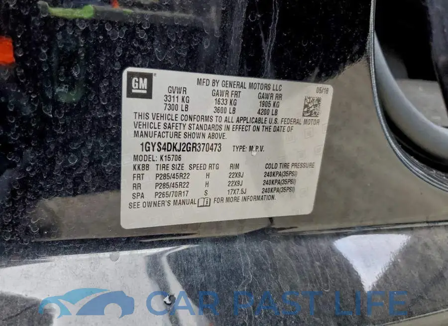 1GYS4DKJ2GR370473# 13
