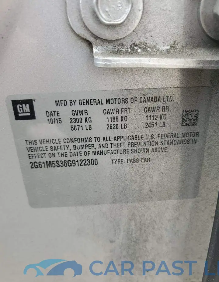 2G61M5S36G9122300# 13