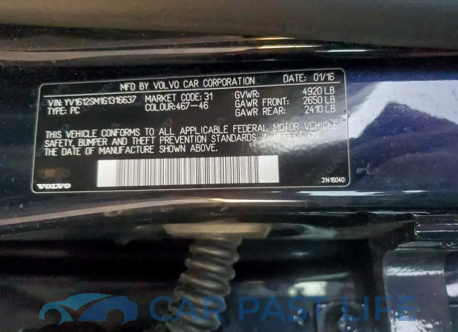 YV1612SM1G1316637# 12