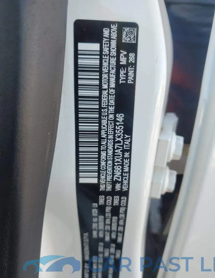 ZN661XUA7LX355146# 13