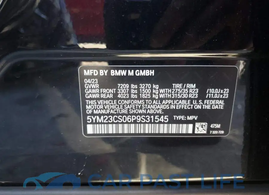 5YM23CS06P9S31545# 13