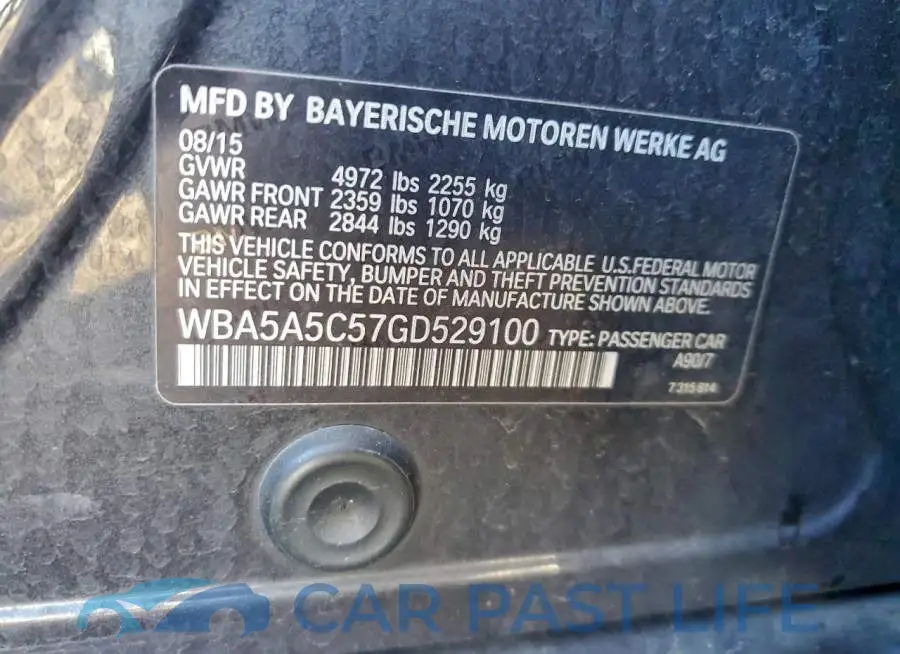 WBA5A5C57GD529100# 12